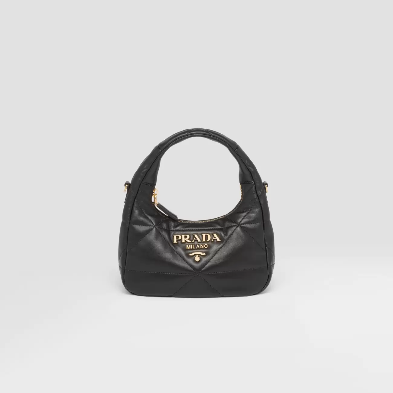 Nappa-leather mini bag with topstitching