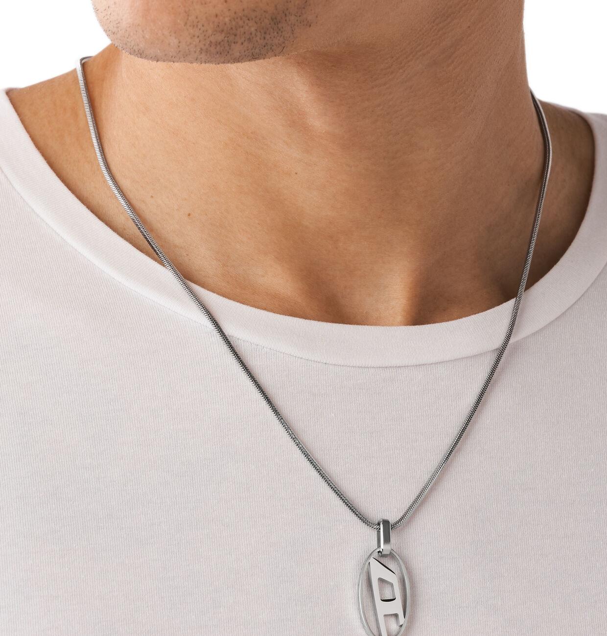 Diesel Necklace Dx1342 Silver