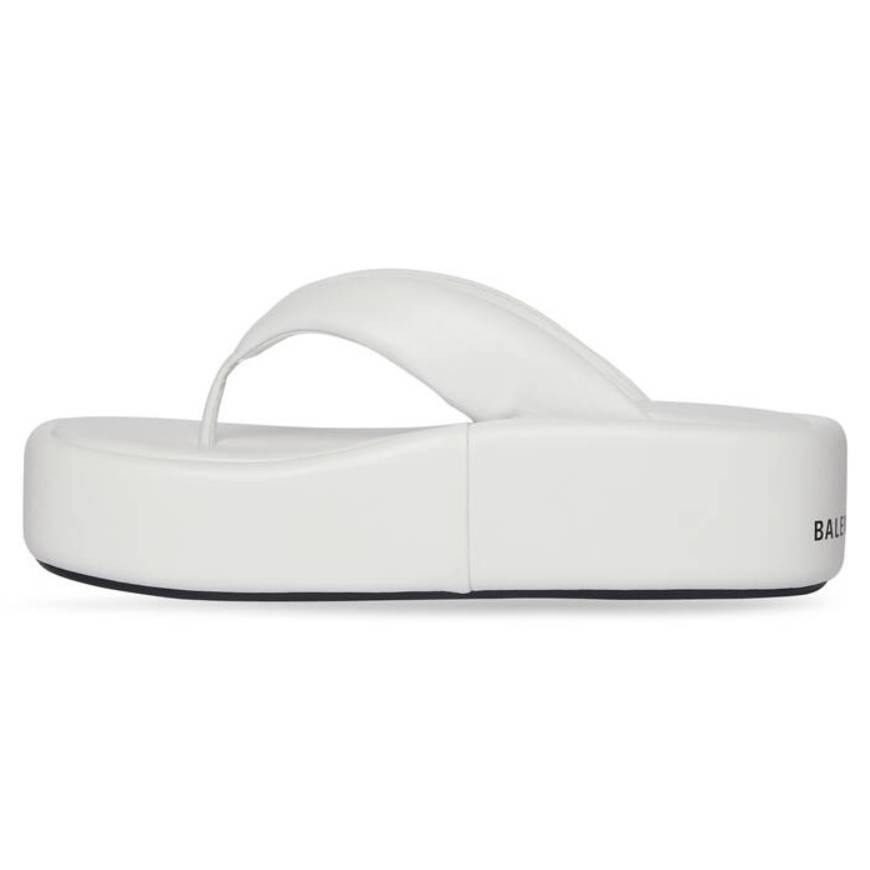 WOMEN'S RISE THONG SANDAL IN WHITE