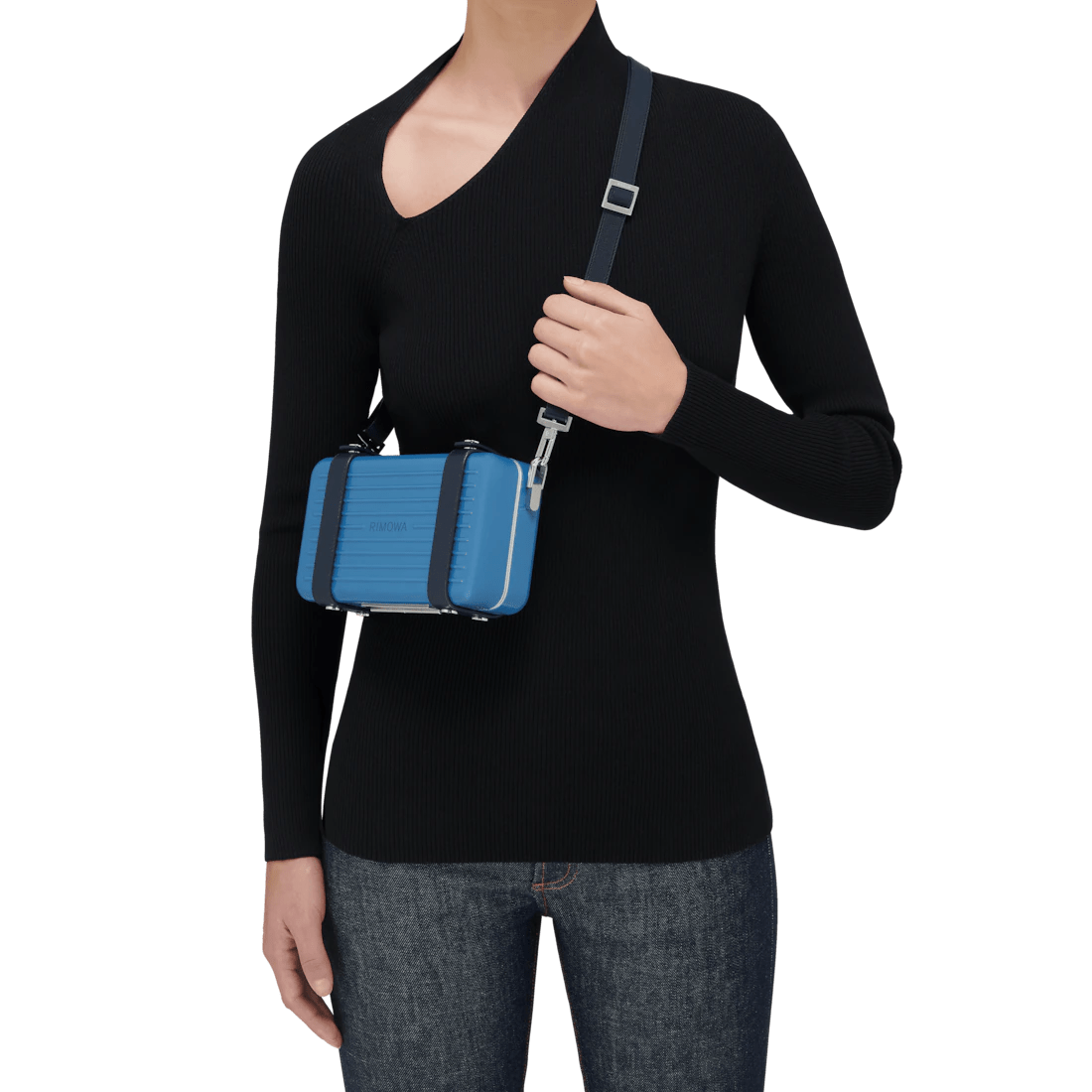 Polycarbonate Cross-Body Bag (Blue)