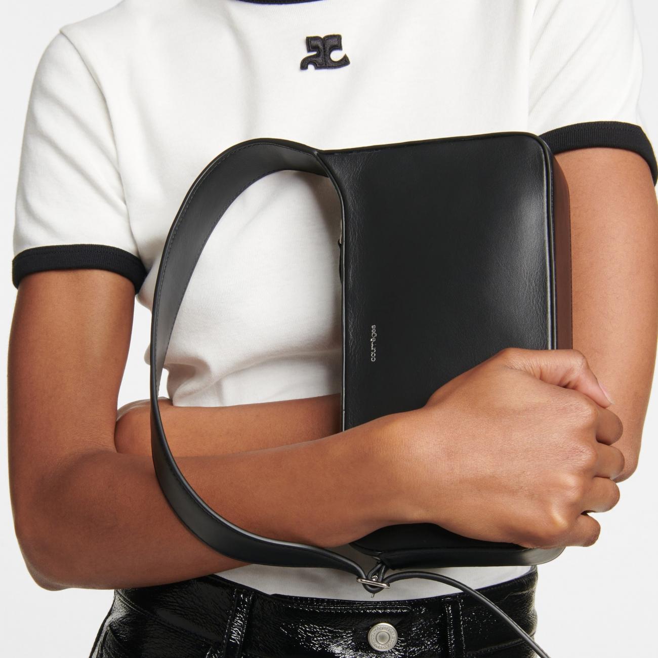 COURRÈGES Racer leather shoulder bag