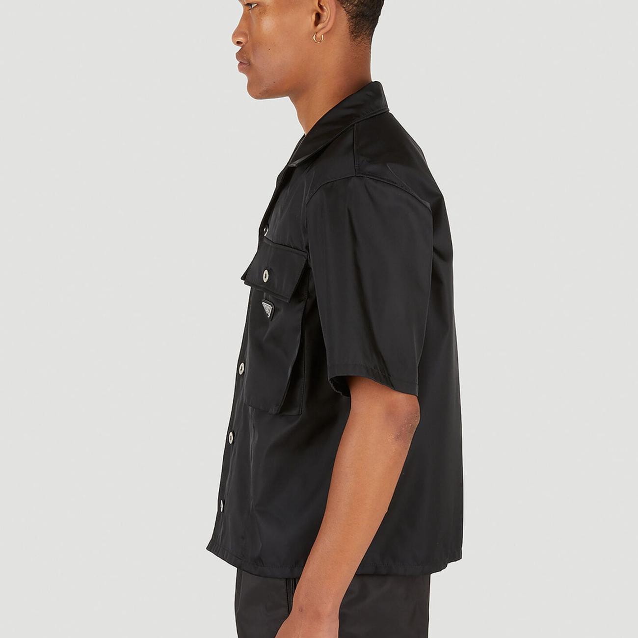 Re-Nylon Triangle logo short-sleeve shirt