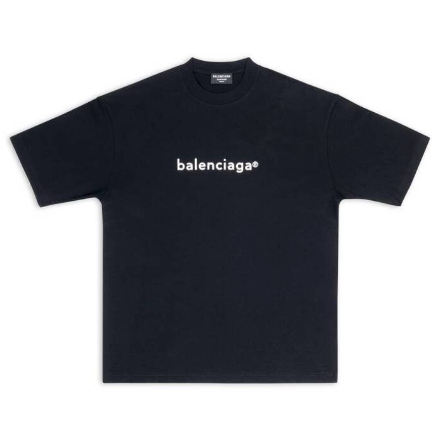 T-SHIRT FIT MEDIUM NEW COPYRIGHT POUR HOMME EN NOIR