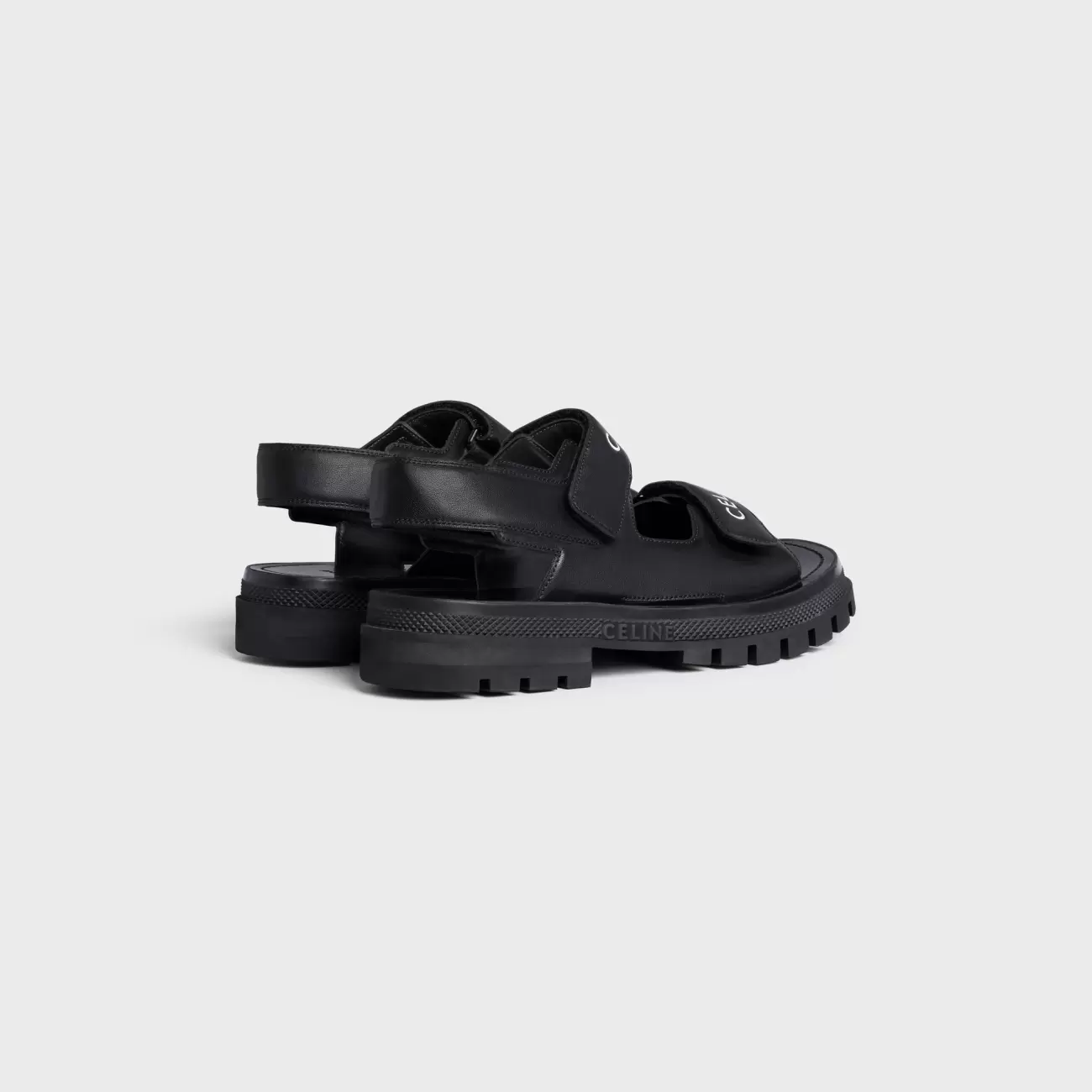 LEO SCRATCH SANDAL IN CALFSKIN BLACK