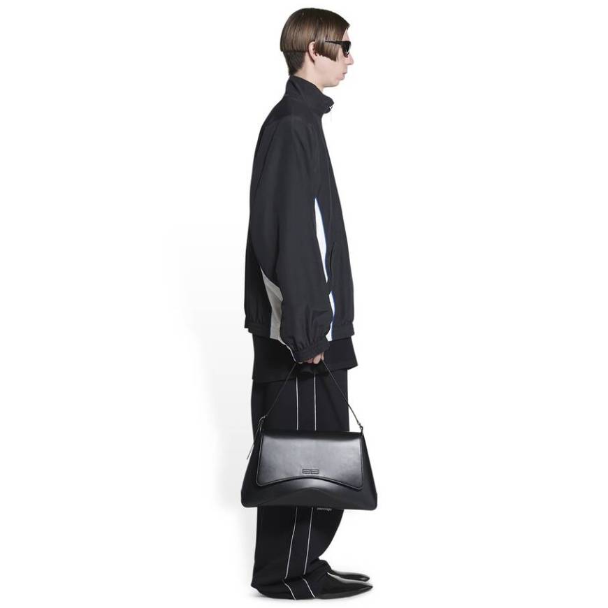 WOMEN'S SPORTY B TRACKSUIT JACKET IN BLACK