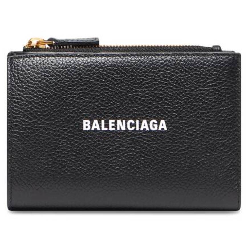 MEN'S CASH FOLDED VERTICAL CARD HOLDER IN BLACK