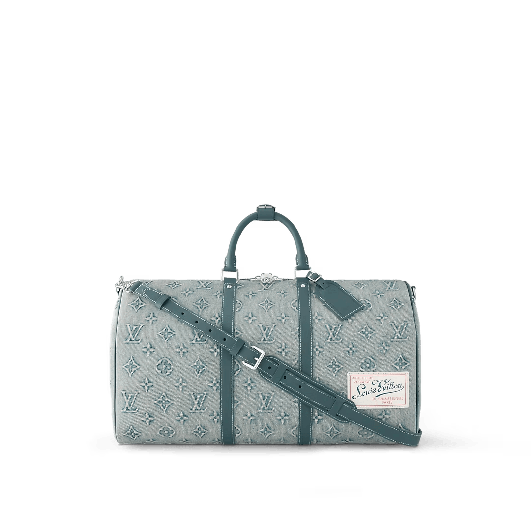 LV Denim Keepall Bandoulière 50