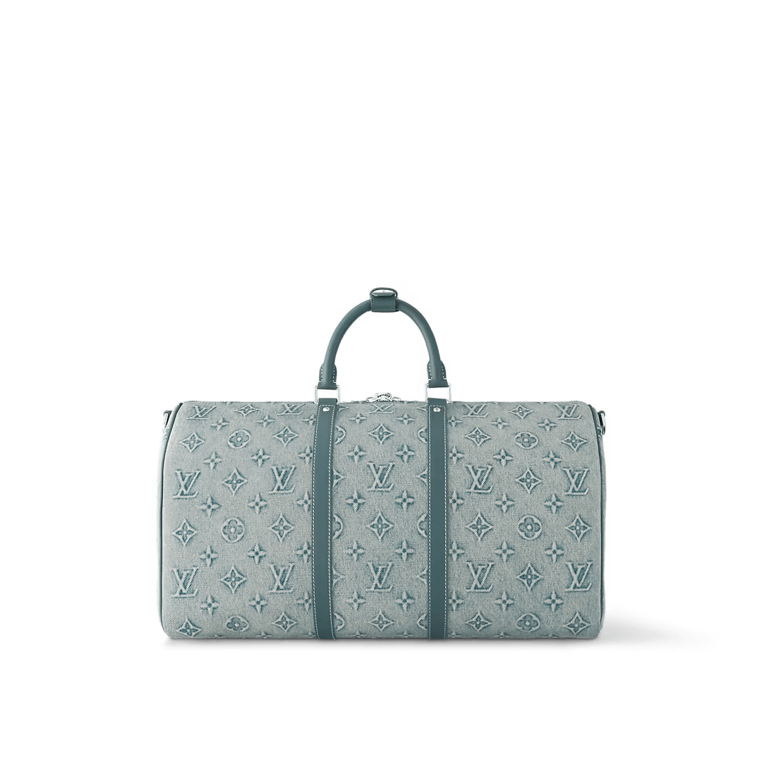 LV Denim Keepall Bandoulière 50