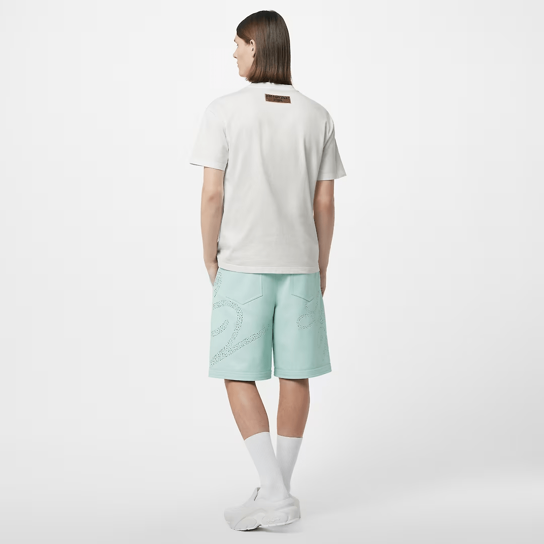  EMBROIDERED BEADED COTTON T-SHIRT