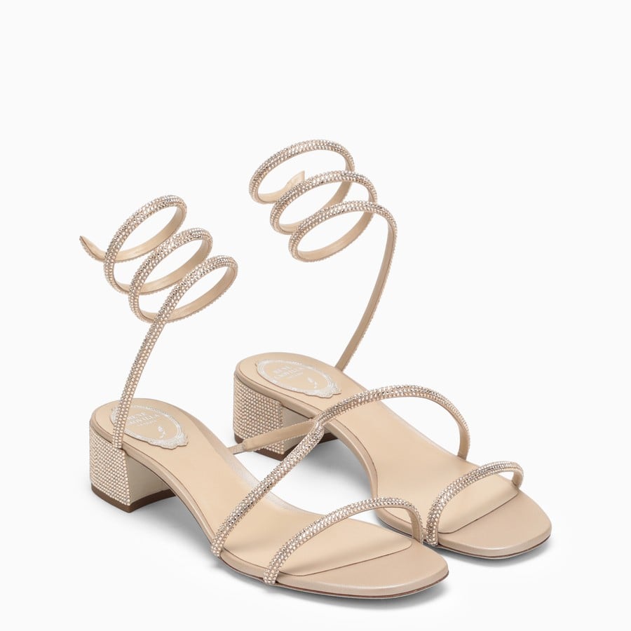 Cleo Sandals In Beige