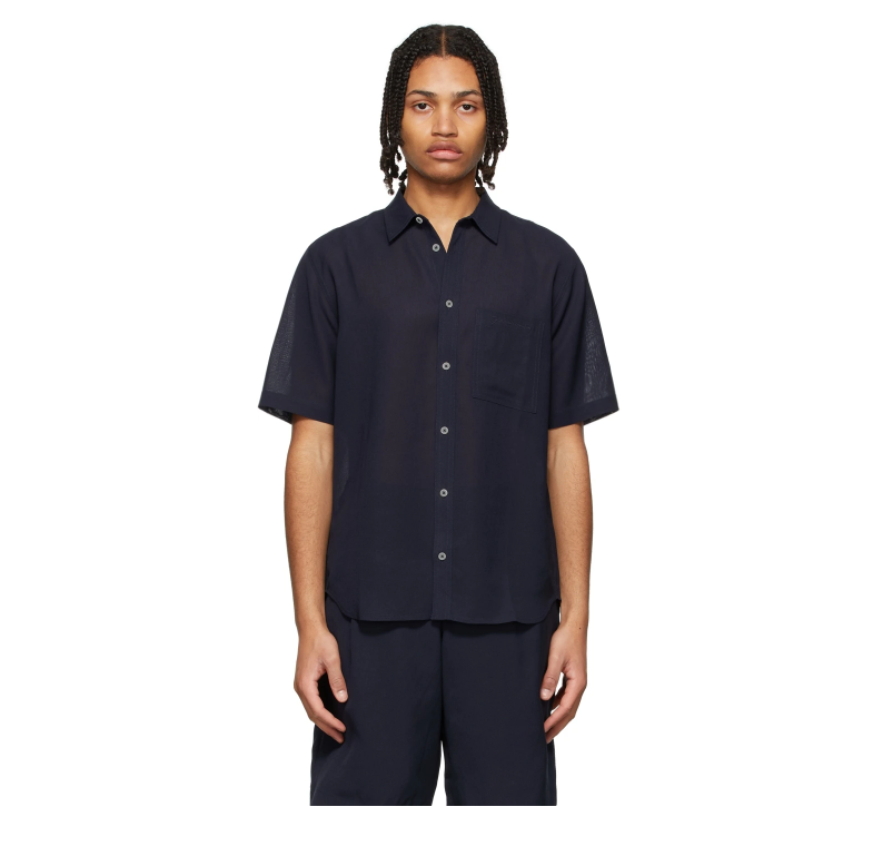 Navy 'La Chemise Melo' Shirt