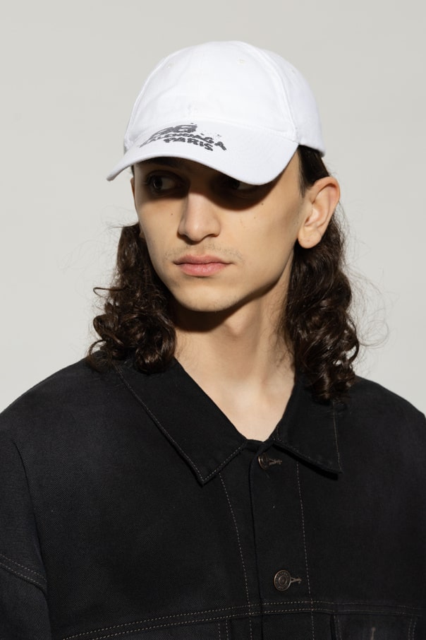 BALENCIAGA WHITE BASEBALL CAP