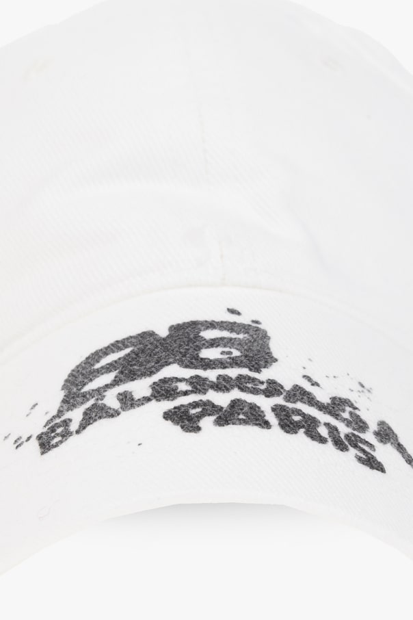 BALENCIAGA WHITE BASEBALL CAP