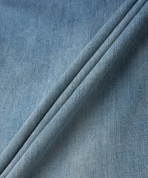 Men's Distress Denim Shirt - Washed Blue 
