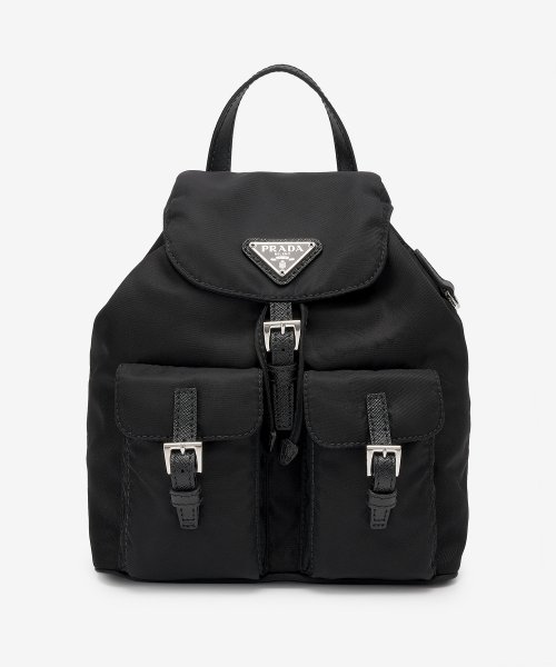 Women's Mini Nylon Backpack - Black