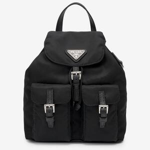 Women's Mini Nylon Backpack - Black