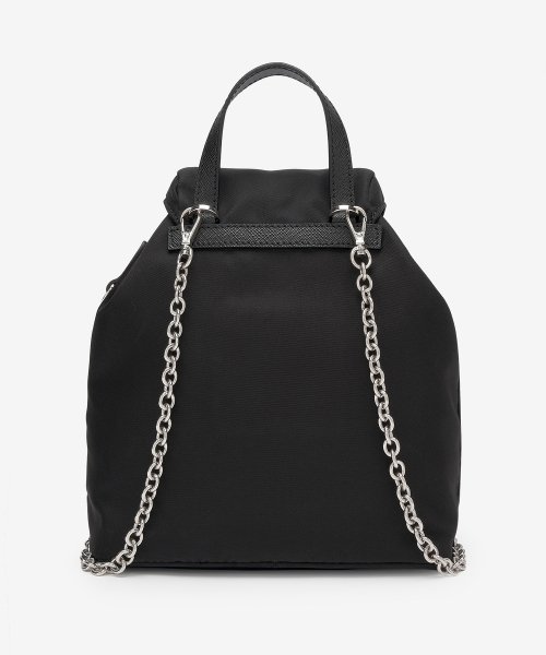 Women's Mini Nylon Backpack - Black