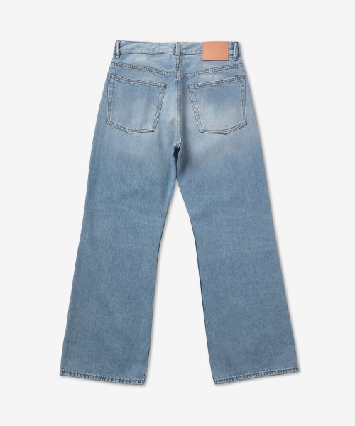 Men's Loose Fit Denim Pants - Light Blue