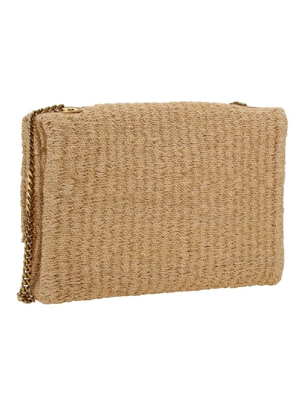 KATE raffia medium chain crossbody bag