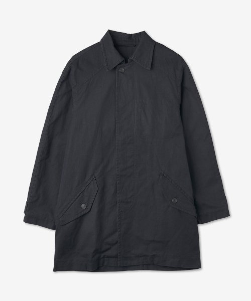 Men's Button Front Coat - Black