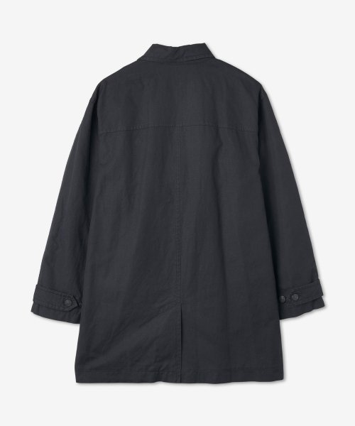 Men's Button Front Coat - Black