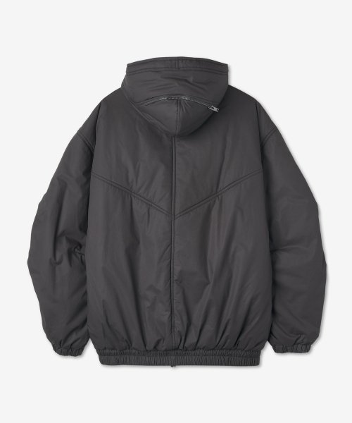 Men's Puffball Hooded Jacket - Black