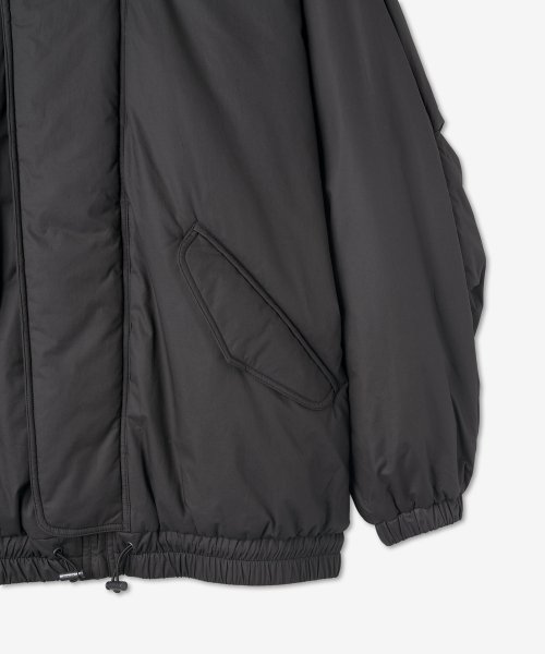 Men's Puffball Hooded Jacket - Black