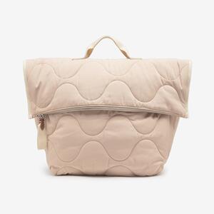 Common nylon quilted tote bag - Ecru