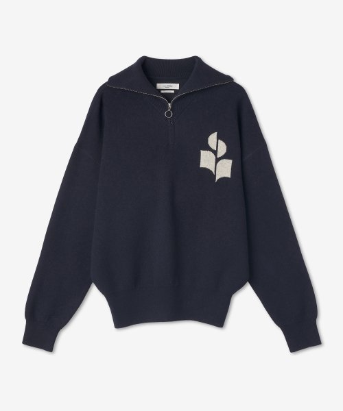 Women's Azura Half Zip Up Knit - Black