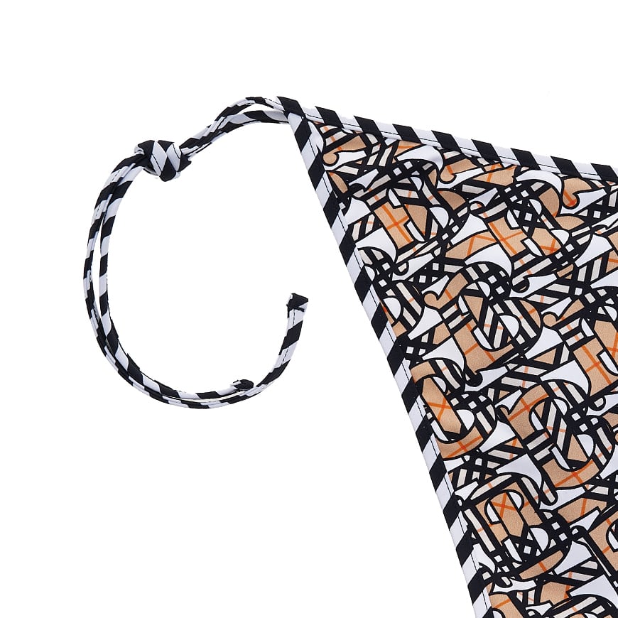 Women's Monogram Print Triangle Bikini