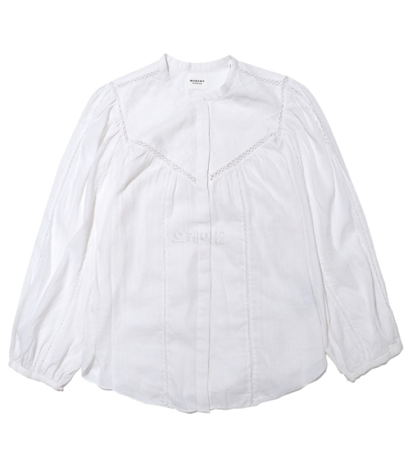 LEONARD cotton and linen top