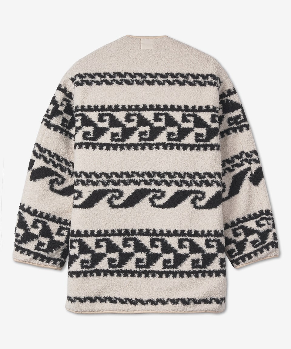 Women's Himemma Fleece Coat - Ecru 