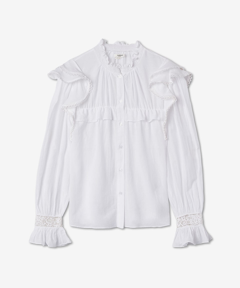 Women's Gilatedy Lace Shirt - White