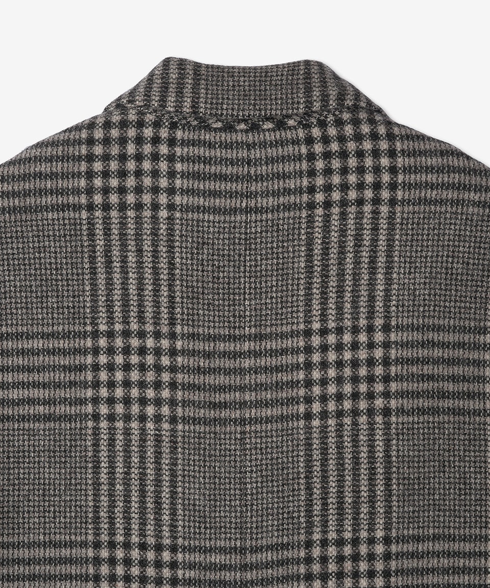 Women's Remiza Check Pattern Coat - Gray