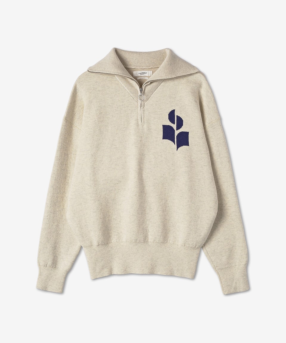 Women's Azura Zip Collar Logo Sweatshirt