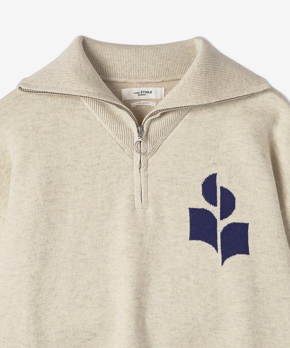 Women's Azura Zip Collar Logo Sweatshirt