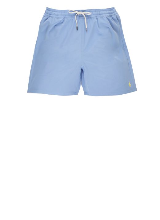 Pony Logo Embroidered Swim Shorts