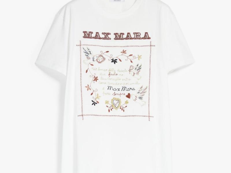 Resort 2023 embroidered short sleeve T-shirt