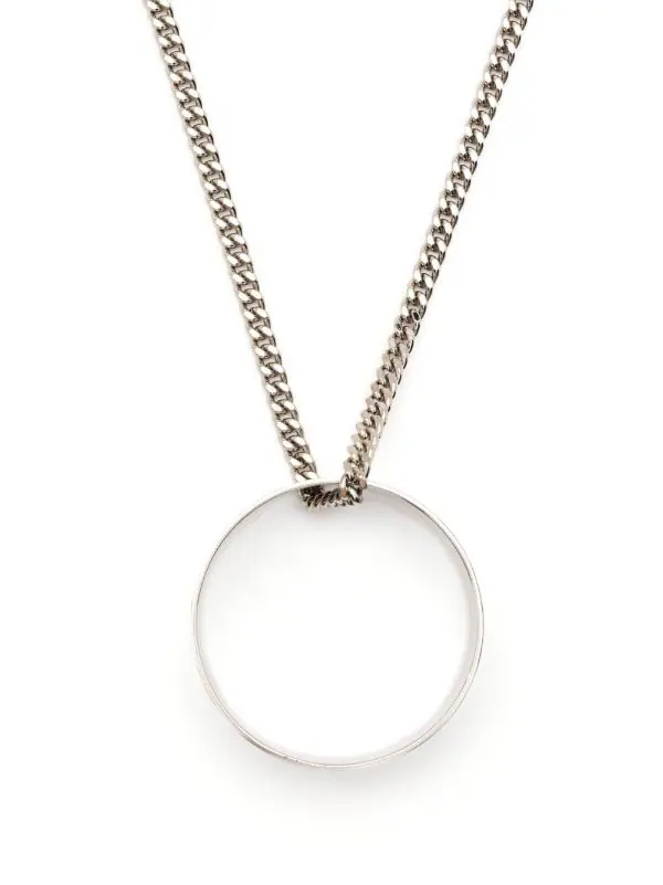 Logo Ring Large Pendant Necklace