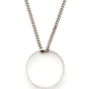 Logo Ring Large Pendant Necklace