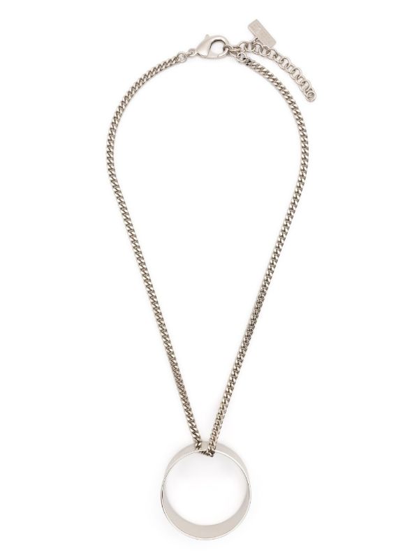 Logo Ring Large Pendant Necklace