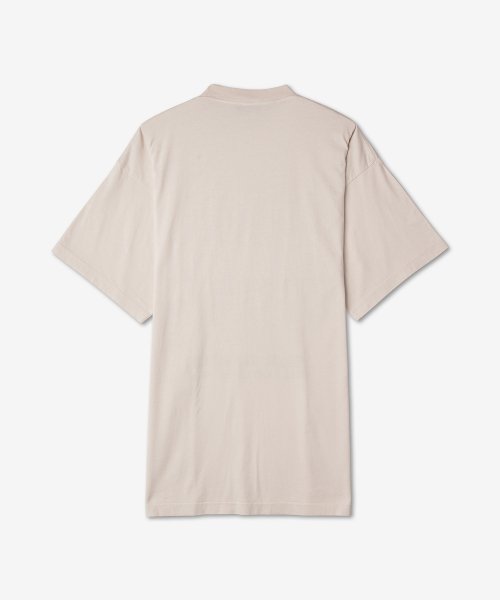 Men's Oversized Logo T-Shirt - Light Beige