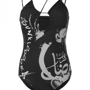Cerric Women Sunkissed Graphic Swimsuit Black