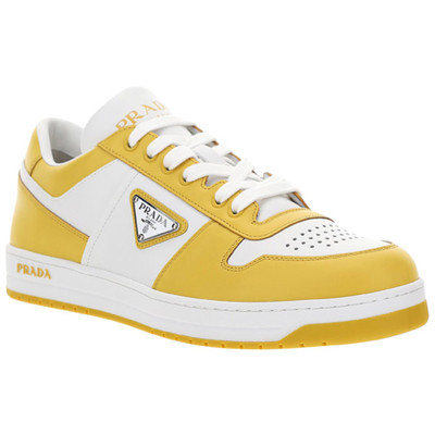 PRADA Downtown Leather Sneakers
