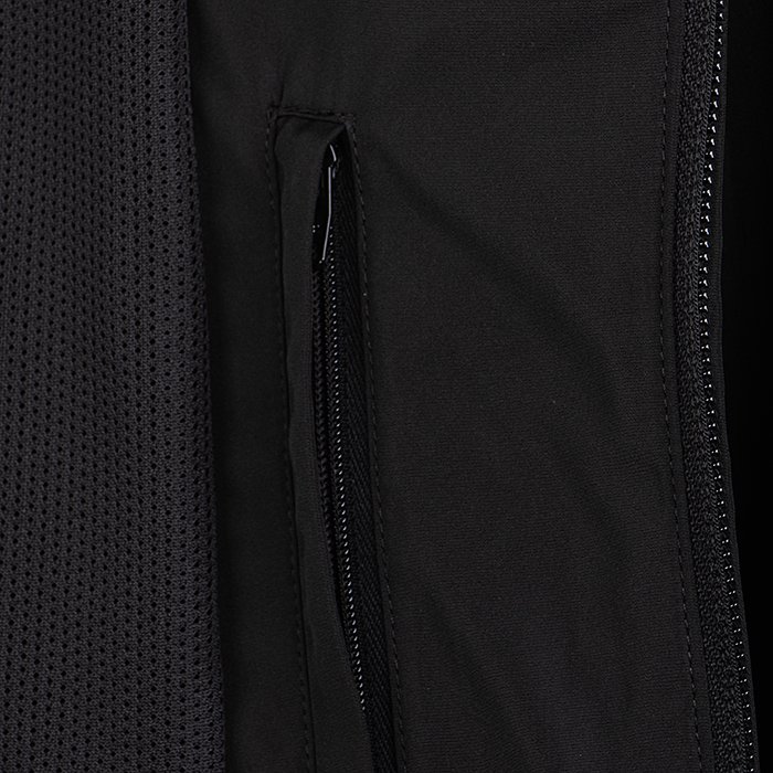 back logo zip-up jacket