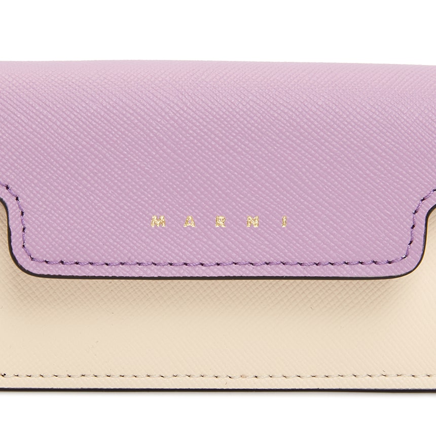 [Marni] Saffiano Women's Business Card/Card Wallet Pink-Beige