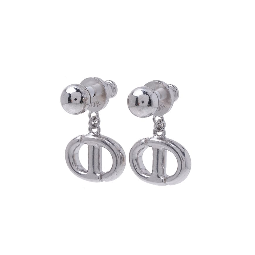 [Christian Dior] [23SS] Women's CD Navy Earrings