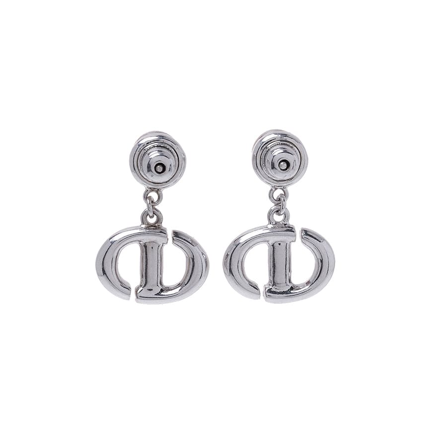 [Christian Dior] [23SS] Women's CD Navy Earrings