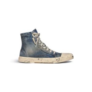 BALENCIAGA PARIS HIGH TOP SNEAKER IN BLUE