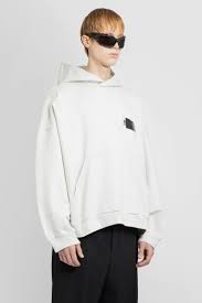 logo tape hooded sweatshirt